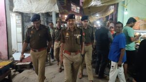 शान्ति एवं सुरक्षा व्यवस्था बनाए रखने के लिए पुलिस प्रशासन सक्रिय