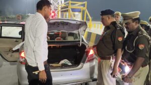 टोल प्लाजा अकवाबाद पर वाहनों की गहन जांच, सुरक्षा व्यवस्था सुदृढ़