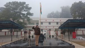 उन्नाव पुलिस लाइन में शुक्रवार की परेड, एसएसपी ने व्यवस्थाओं का लिया जायजा