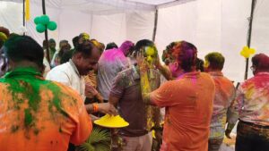 उन्नाव रिजर्व पुलिस लाइन में धूमधाम से मनाया गया होली मिलन समारोह