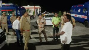 अक्वाबाद टोल प्लाजा का अधिकारियों ने किया निरीक्षण, सुरक्षा व यातायात व्यवस्था का लिया जायजा