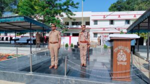 उन्नाव: रिक्रूट आरक्षियों की पासिंग आउट परेड रिहर्सल का एसएसपी ने किया निरीक्षण