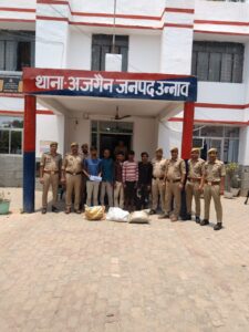 47 किलो चोरी के कॉपर तार के साथ पांच अंतर्जनपदीय चोर गिरफ्तार