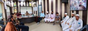 बकरीद को लेकर कोतवाली सदर में पीस कमेटी की बैठक आयोजित