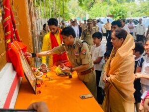 ज्येष्ठ माह के छठे बड़े मंगलवार पर रिजर्व पुलिस लाइन में गूंजा सुंदरकांड पाठ