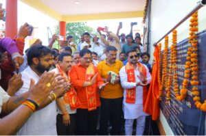 सद्भावना मंडप का लोकार्पण एवं नागरिक अभिनंदन समारोह संपन्न