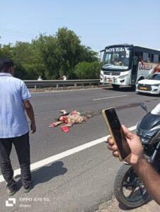 ट्रक की टक्कर से दर्दनाक हादसा, महिला की मौके पर मौत