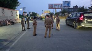 गांधी नगर चौराहे पर चला सघन चेकिंग अभियान