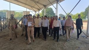 उन्नाव: शिव पुराण महाकथा की तैयारियों का डीएम और एसएसपी ने लिया जायजा